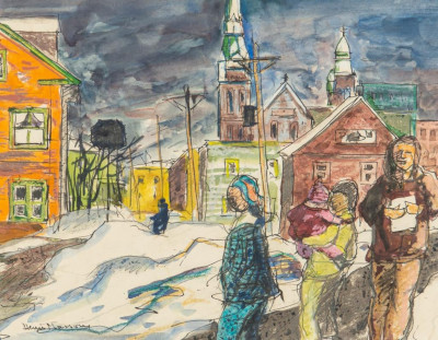 Street_in_Quebec-Henri_Masson