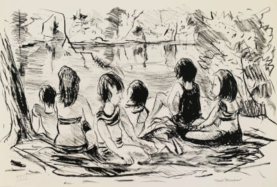 Six Girls at the Lake