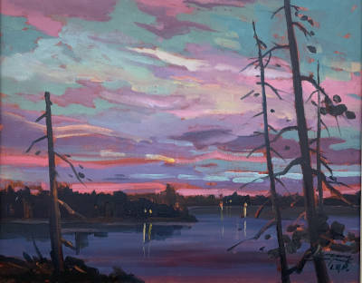 Crépuscule Lac Taureau